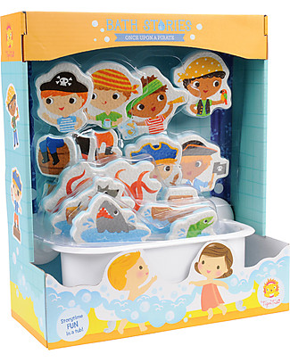 Tiger Tribe Bath Stories, Once Upon a Pirate - 18 figures for tub-play! Creative Toys
