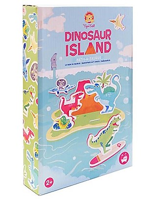 Tiger Tribe Bath Toy - Dinosaur Island to Play in the Tub! Bath Toys