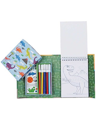 Tiger Tribe Colouring Set, Dinosaurs - Includes booklet, markers and stickers! Colouring Activities