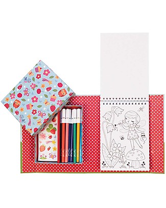 Tiger Tribe Colouring Set, Forest Fairies - Includes booklet, markers and stickers! Draw And Color