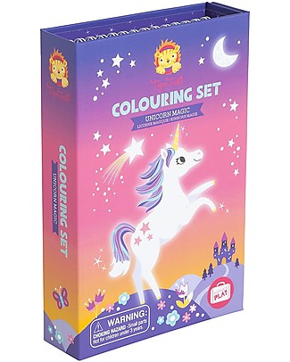 Tiger Tribe Colouring Set, Unicorn & Friends - Includes booklet, markers and stickers Draw And Color