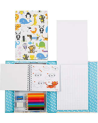 Tiger Tribe How to Draw Set, Animals - Includes booklets, pencils, sharpener and eraser! Colouring Activities