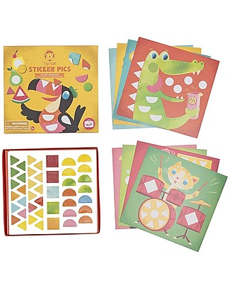 Tiger Tribe Sticker Pics Activity Set, Crazy Animals - A complete set to create the funniest animals! Creative Toys