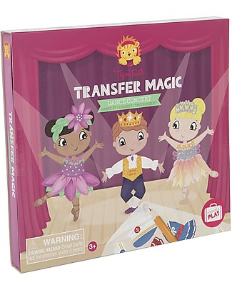 Tiger Tribe Transfer Magic Activity Set, Dance Concert - Dress the Dancers! Creative Toys
