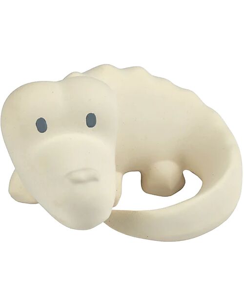 Tikiri 3-in-1 Rattle, Teether, Bath Toy - 3 Pcs Set - My First Safari - 100% Natural Rubber - GOLS Certified Bath Toys