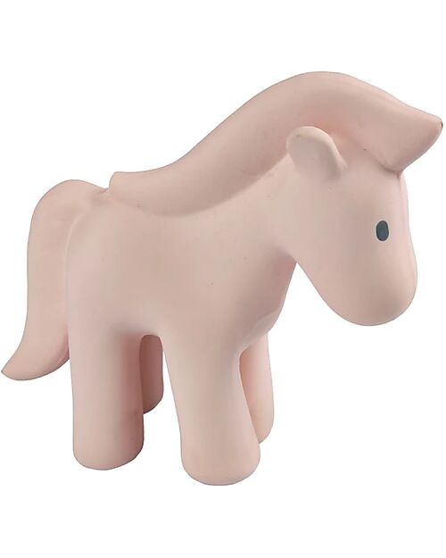 Tikiri 3-in-1 Rattle, Teether, Bath Toy - 3 Pcs Set - My First Safari - 100% Natural Rubber - GOLS Certified Bath Toys