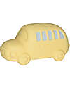 Tikiri 3-in-1 Rattle, Teether, Bath Toy - Bus - Vroom Vroom Friends - 100% Natural Rubber - GOLS Certified Bath Toys