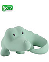 Tikiri 3-in-1 Rattle, Teether, Bath Toy - Crocodile, My First Zoo - 100% Natural Rubber Rattles