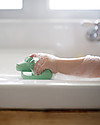 Tikiri 3-in-1 Rattle, Teether, Bath Toy - Crocodile, My First Zoo - 100% Natural Rubber Rattles