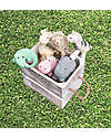 Tikiri 3-in-1 Rattle, Teether, Bath Toy Elephant, My First Zoo - Gift Box - 100% Natural Rubber Bath Toys