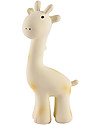 Tikiri 3-in-1 Rattle, Teether, Bath Toy - Giraffe, My First Zoo - 100% Natural Rubber Bath Toys