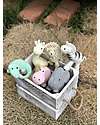 Tikiri 3-in-1 Rattle, Teether, Bath Toy - Giraffe, My First Zoo - Gift Box - 100% Natural Rubber Bath Toys