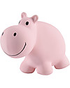 Tikiri 3-in-1 Rattle, Teether, Bath Toy - Hippo, My First Zoo - 100% Natural Rubber Bath Toys
