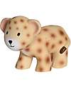 Tikiri 3-in-1 Rattle, Teether, Bath Toy - Leopard - My First Zoo - Gift Box - 100% Natural Rubber Teethers