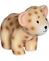 Tikiri 3-in-1 Rattle, Teether, Bath Toy - Leopard - My First Zoo - Gift Box - 100% Natural Rubber Teethers