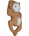 Tikiri 3-in-1 Rattle, Teether, Bath Toy - Monkey - My First Zoo - Gift Box - 100% Natural Rubber Teethers