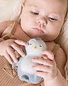 Tikiri 3-in-1 Rattle, Teether, Bath Toy - Penguin, My First Arctic Animals - 100% Natural Rubber Bath Toys