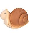 Tikiri 3-in-1 Rattle, Teether, Bath Toy - Snail - Garden Animals - 100% Natural Rubber - GOLS Certified Teethers