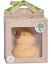 Tikiri 3-in-1 Rattle, Teether, Bath Toy - Tara the Duck - 100% Natural Rubber Bath Toys