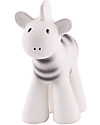Tikiri 3-in-1 Rattle, Teether, Bath Toy - Zebra, My First Zoo - 100% Natural Rubber Bath Toys
