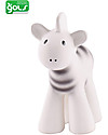 Tikiri 3-in-1 Rattle, Teether, Bath Toy - Zebra - My First Zoo - Gift Box - 100% Natural Rubber Bath Toys
