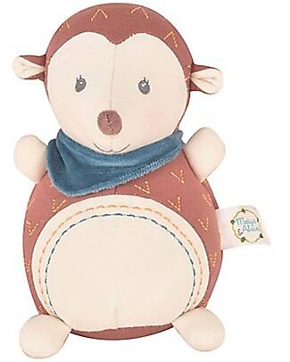 Tikiri Activity Ethan the Hedgehog - 100% Organic Cotton Rattles