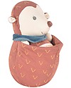 Tikiri Activity Ethan the Hedgehog - 100% Organic Cotton Rattles