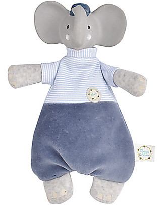 Tikiri Alvin Flat Toy - Natural Rubber and Organic Cotton Doudou & Comforters