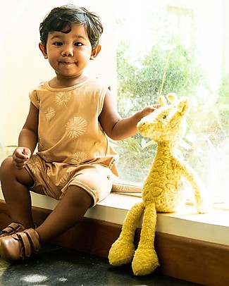 Tikiri Classics Soft Toy - Gerald the Giraffe - 100% Organic Cotton Puppets