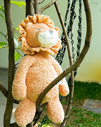 Tikiri Classics Soft Toy - Lionel the Lion - 100% Organic Cotton Puppets