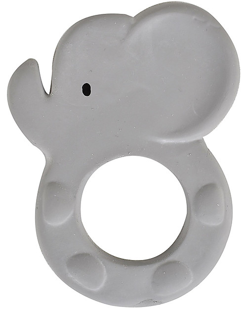 Tikiri Elephant Teether, Zoo - 100% Natural Rubber Teethers