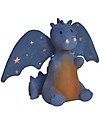 Tikiri Fairytales Baby Midnight Dragon - Natural Rubber and Organic Cotton - New Design Rattles