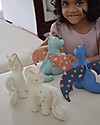 Tikiri Fairytales Cotton Candy Unicorn - Natural Rubber and Organic Cotton Rattles