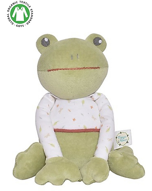 Tikiri Gemba the Frog Soft Toy - 100% Organic Cotton Soft Toys