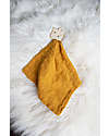 Tikiri Giraffe Comforter with Rubber Teether, Yellow - Natural Rubber and Organic Cotton Doudou & Comforters