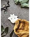 Tikiri Giraffe Comforter with Rubber Teether, Yellow - Natural Rubber and Organic Cotton Doudou & Comforters