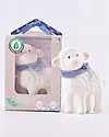Tikiri Lamb Lucas, Blue - Natural Rubber and Organic Cotton Puppets