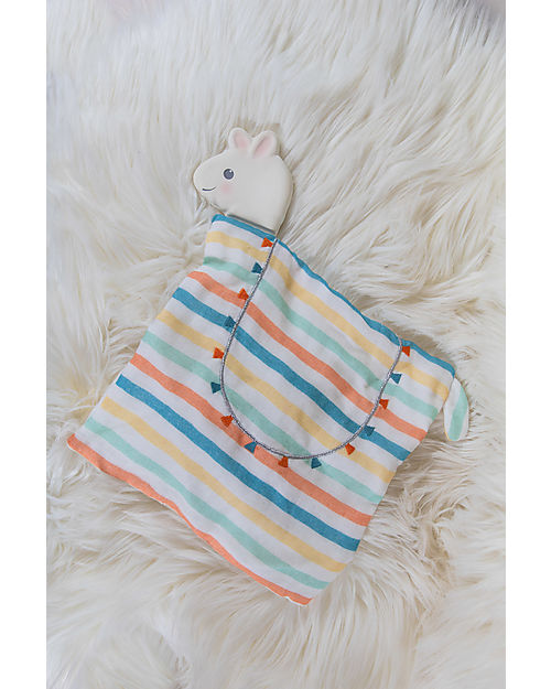 Tikiri Lilith the Llama Comforter with Rubber Head Teether Doudou & Comforters