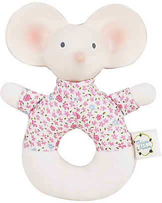 Tikiri Meiya Rattle - Natural Rubber and Organic Cotton Rattles