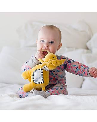 Tikiri Multi Sensory Lion Toy, 24 cm - Organic Cotton Rattles