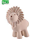 Tikiri OUTLET - 3-in-1 Rattle, Teether, Bath Toy - Lion - My First Zoo - Gift Box - 100% Natural Rubber - Showroom Sample Bath Toys