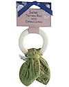 Tikiri Safari Teething Ring, Green - Natural Rubber and Organic Cotton Teethers