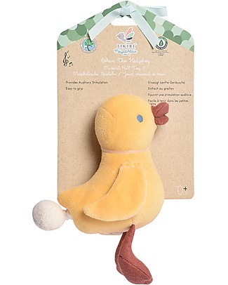 Tikiri Tara the Duck - Baby Musical Toy - 100% Organic Cotton Rattles