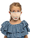 Tikiri Washable Mask for Kids - Smiling Teeth - 3 Layers - Filtering over 95% - 100% Oeko-Tex certified cotton Face Mask for Personal Protection