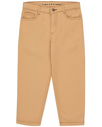 Tiny Cottons Baggy Pant - Toffee - Five Pockets Model - 100% Cotton Trousers