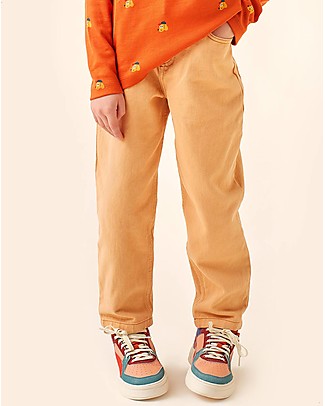 Tiny Cottons Baggy Pant - Toffee - Five Pockets Model - 100% Cotton Trousers