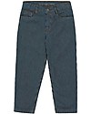 Tiny Cottons Baggy Pant with Stripes - Denim - Five Pockets Model -  100% Cotton Jeans