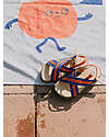 Tiny Cottons Beach Friends Towel - Cadet Blue / Orange - Cotton Towels And Flannels