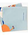 Tiny Cottons Beach Friends Towel - Cadet Blue / Orange - Cotton Towels And Flannels
