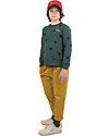 Tiny Cottons Big Dots Sweatshirt - Dark Green/Black - Pima Cotton Sweatshirts